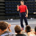 New Fresno State Wrestling Coach Troy Steiner attended this year's camp.